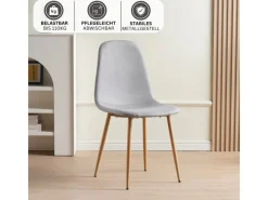 Albatros Stühle^Esszimmerstühle FANO 4er SET Grau