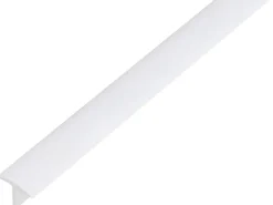 Alberts T-Profil Kunststoff 18 mm x 25 mm x 1.000 mm Weiß