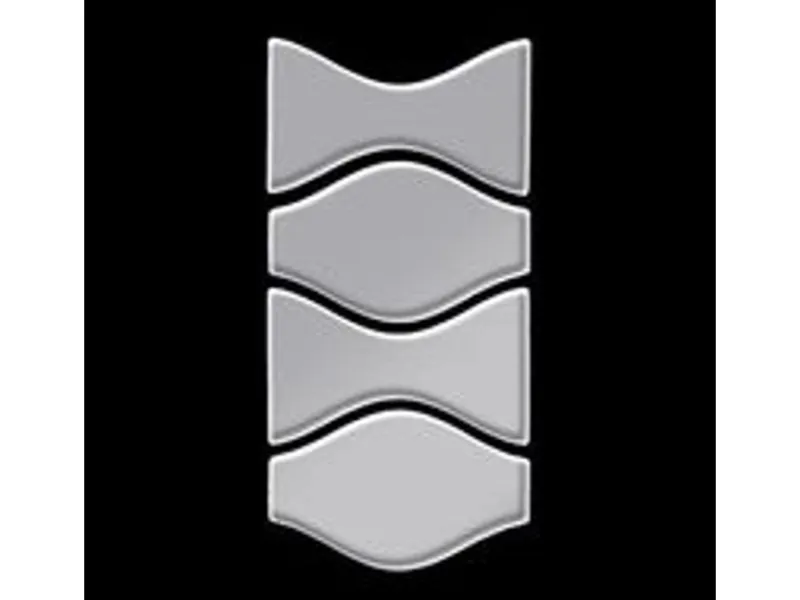 ALLOY Mosaik Fliese Massiv Metall Edelstahl Marine Hochglanz Kismet & Karma-s-s-mm 1 Paket mit 10 Matten 0,86 m2 Grau