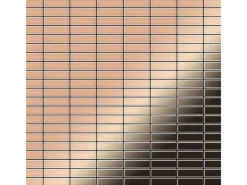 ALLOY Mosaik Fliese Massiv Metall Kupfer Gewalzt Kupfer 1,6mm Stark Cabin-cm 1 Paket mit 10 Matten 1,01 m2 Kupfer