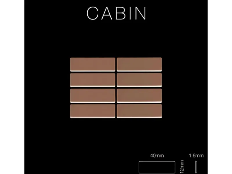 ALLOY Mosaik Fliese Massiv Metall Kupfer Gewalzt Kupfer 1,6mm Stark Cabin-cm 1 Paket mit 10 Matten 1,01 m2 Kupfer