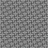 ALLOY Mosaik Fliese Massiv Metall Edelstahl Gebürstet Grau 1,6mm Swiss Cross-s-s-b 1 Paket mit 10 Matten 0,88 m2 Grau