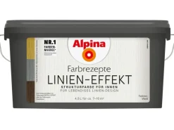 Alpina Kreativfarben^Farbrezepte Linien-Effekt Weiß 4,5 Liter