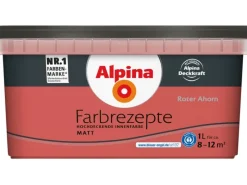 Alpina Innenfarben^Farbrezepte Roter Ahorn matt 1 Liter