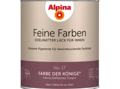 Alpina Buntlacke|Grundierung^Feine Farben Lack No. 17 Farbe der Könige® Lila edelmatt 750 ml