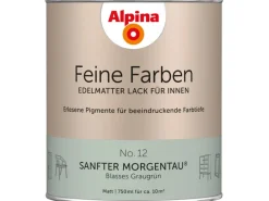 Alpina Feine Farben Lack No. 12 Sanfter Morgentau ® Grau-Grün edelmatt 750 ml