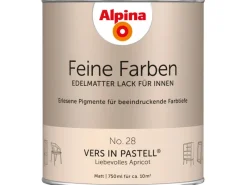 Alpina Feine Farben Lack No. 28 Vers in Pastell®Apricot edelmatt 750 ml