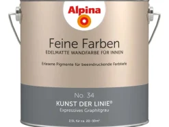 Alpina Feine Farben No. 34 Kunst der Linie® Grau edelmatt 2,5 l