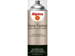 Alpina Weißlacke^Feine Farben Sprühlack Klassisches Matt-Schwarz edelmatt 400 ml