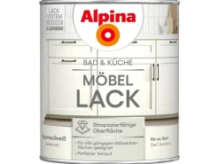 Alpina Speziallacke^Möbel-Lack Bad & Küche Baumwollweiß Seidenmatt 750 ml