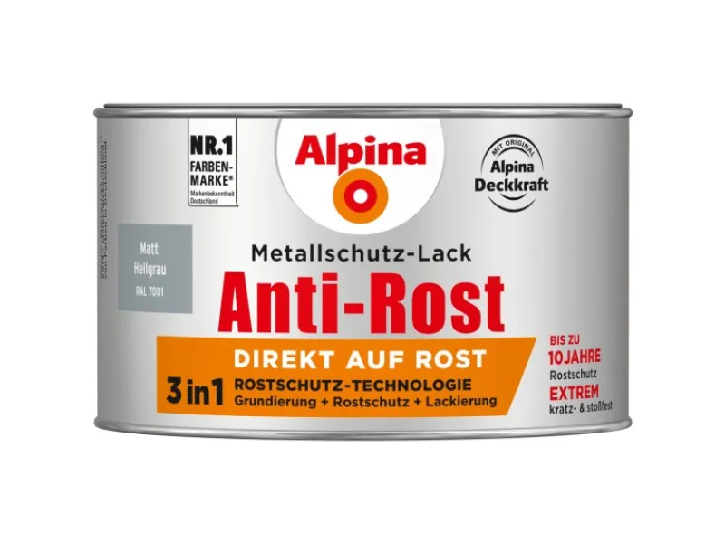 Alpina Speziallacke^Metallschutz-Lack Anti-Rost matt 300 ml