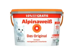 Alpina Weißlacke|Innenfarben^Wandfarbe weiß Das Original Weiß Matt 11 l