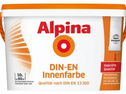 Alpina Weißlacke|Innenfarben^Wandfarbe DIN-EN Weiß matt 10 l