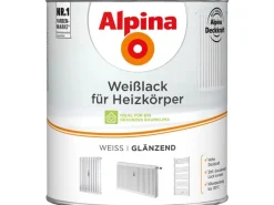 Alpina Speziallacke|Weißlacke^Weißlack für Heizkörper glänzend 2 Liter