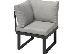 Sessel^Alu-Ecksessel Lipson Aluminium Grau