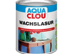 CLOU Regal Weiß|Holzfarben^Aqua Wachslasur 750 ml