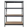 AR Shelving Rivet Schwerlastregal 180 x 120 x 60 cm 4 Böden Anthrazit FSC®