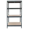 AR Shelving Rivet Schwerlastregal 180 x 90 x 60 cm 4 Böden Anthrazit FSC®