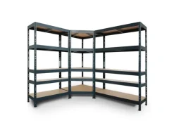 AR Shelving Rivet Set 180 x 180 x 210 x 45 cm mit 5 HDF-Böden Anthrazit