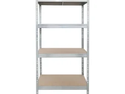 AR Shelving Schwerlast-Steckregal Rivet 180 cm x 90 cm x 45 cm 4 Böden