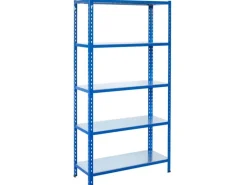 AR Shelving Büroregale^Steckregal Blau & Verzinkt 200 x 60 x 30 cm 5 Böden 180 kg