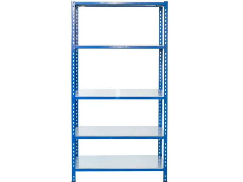 AR Shelving Büroregale^Steckregal Blau & Verzinkt 200 x 60 x 30 cm 5 Böden 180 kg