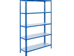 AR Shelving Büroregale^Steckregal Blau & Verzinkt 200 x 120 x 30 cm 5 Böden 180 kg