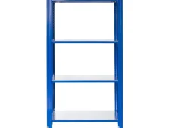 AR Shelving Büroregale^T Profile Steckregal Blau & Verzinkt 250x100x30 cm 4 Böden 180 kg