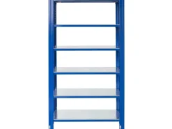 AR Shelving Büroregale^T Profile Steckregal Blau & Verzinkt 200x100x40 cm 6 Böden 180 kg