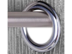 Arsvita Fadenvorhang Fadengardine Gardine Vorhang Metall-Optik 140 cm x 250 cm Ösen