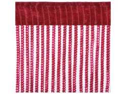 Arsvita Fadenvorhang Fadengardine Gardine Vorhang Metall-Optik 140 cm x 250 cm Stangendurchzug