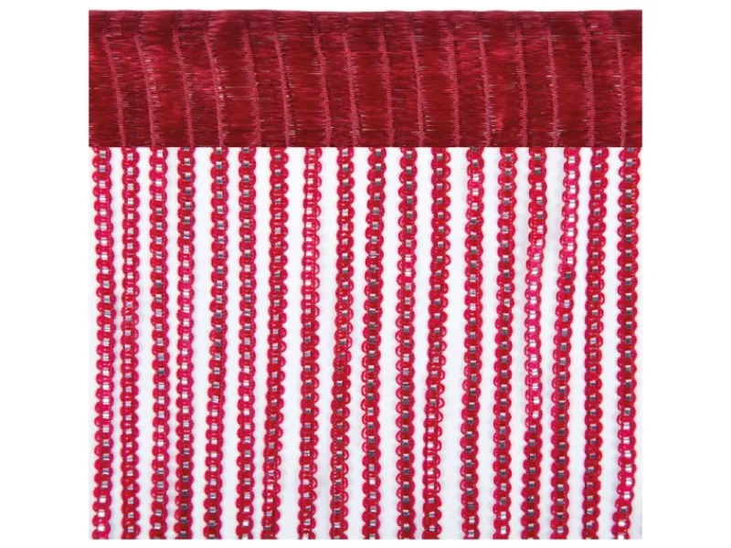 Arsvita Fadenvorhang Fadengardine Gardine Vorhang Metall-Optik 140 cm x 250 cm Stangendurchzug