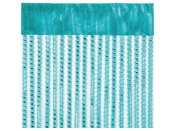 Arsvita Fadenvorhang Fadengardine Gardine Vorhang Metall-Optik 140 cm x 250 cm Stangendurchzug