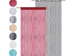 Arsvita Türvorhänge^Fadenvorhang Fadengardine Gardine Vorhang Metall-Optik 140 cm x 250 cm Ösen