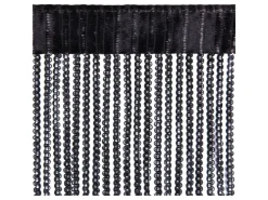 Arsvita Fadenvorhang Metall Optik Gardine Vorhang Lurex Universalband 140 cm x 250 cm