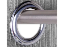 Arsvita Fadenvorhang Trennvorhang Dekoschal Gardine Metall-Optik Ösen 140 cm x 250 cm