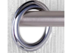 Arsvita Türvorhänge^Fadenvorhang Trennvorhang Dekoschal Gardine Metall-Optik Ösen 140 cm x 250 cm