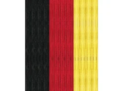 Arsvita Türvorhänge^Flauschvorhang Flauschgardine Vorhang 140 cm x 200 cm Unistreifen Schwarz Rot Gelb