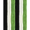 Arsvita Türvorhänge^Flauschvorhang Flauschgardine Vorhang 140 cm x 200 cm Unistreifen Schwarz Grün Weiß