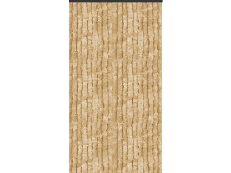 Arsvita Türvorhänge^Flauschvorhang Flauschgardine Vorhang 140 cm x 220 cm Unistreifen Beige