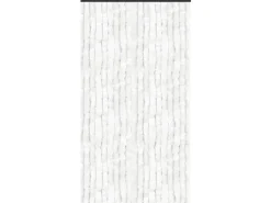 Arsvita Türvorhänge^Flauschvorhang Flauschgardine Vorhang 140 cm x 200 cm Unistreifen Weiß