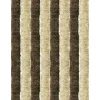 Arsvita Türvorhänge^Flauschvorhang Flauschgardine Vorhang 90 cm x 200 cm Unistreifen Beige Braun