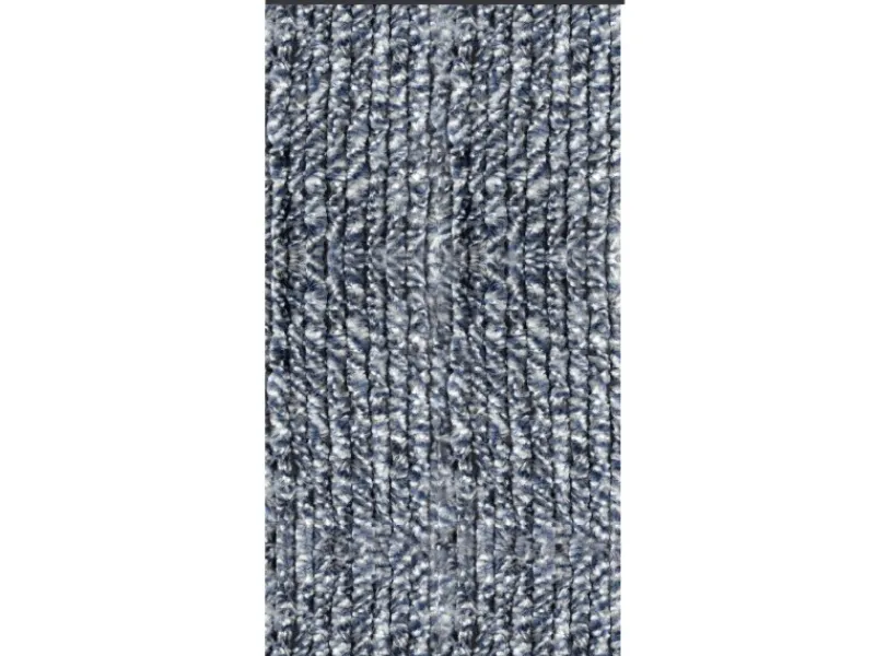 Arsvita Türvorhänge^Flauschvorhang Flauschgardine Vorhang 100 cm x 200 cm Meliert Blau Weiß Silber