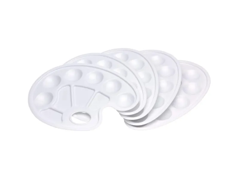 Artina Weißlacke^Mischpalette Weiß Kunststoff 5tlg