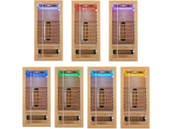 Artsauna Sitzbänke^Infrarotkabine Kiruna90 mit Dual Technologie