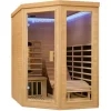 Artsauna Sitzbänke^Infrarotkabine Wärmekabine Esbjerg mit Triplex Heizsystem und Hemlockholz