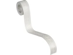 AS-Creation A.S. Création Borte selbstklebend Mäander 10,05 m x 4 cm Weiß-Grau