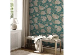 AS-Creation Dekorative Tapeten^A.S. Création Vliestapete Blumen Grün Gold