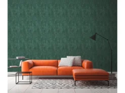 AS-Creation Dekorative Tapeten^A.S. Création Vliestapete Rostoptik Dunkelgrün leicht Glanz leicht Strukt. FSC®