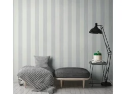 AS-Creation Dekorative Tapeten^A.S. Création Vliestapete Streifen Hellgrau